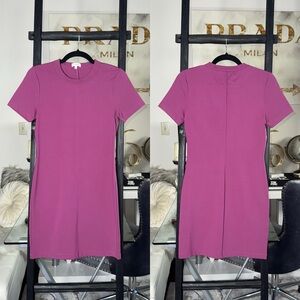 Aritzia Sunday Best 8 Callie Magenta T Shirt Mini Dress Short Sleeve Bodycon EUC